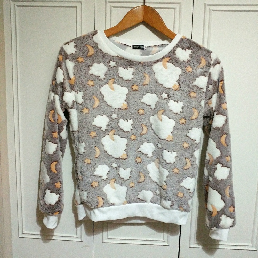 Fuzzy Clouds Sweatshirt Jumper sweater